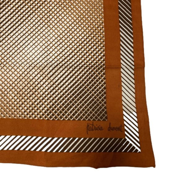 PATRICIA DUMONT MADE IN ITALY SCARF - 26” X 26” - Picture 3 of 7